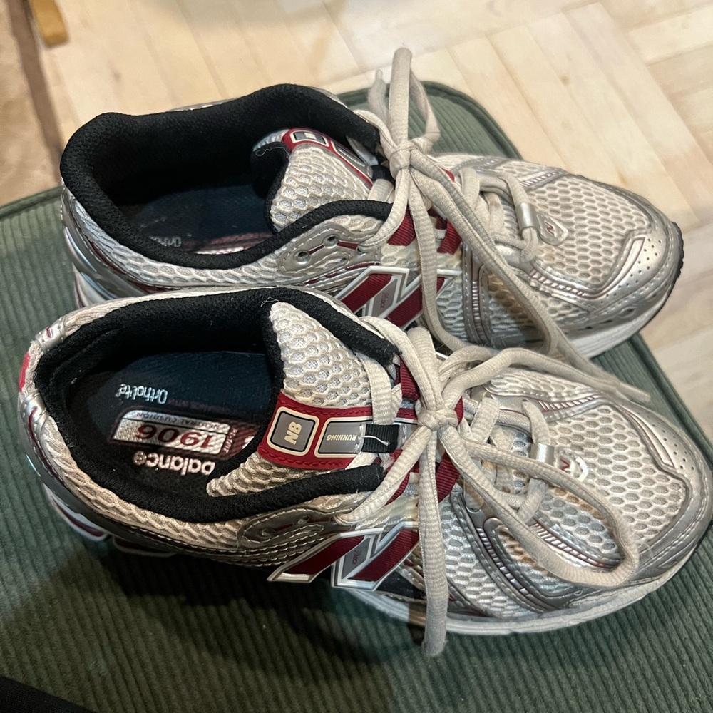 New Balance 1906 red and silver women’s size 7